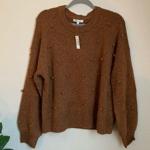 Madewell PomPom Orange Sweater